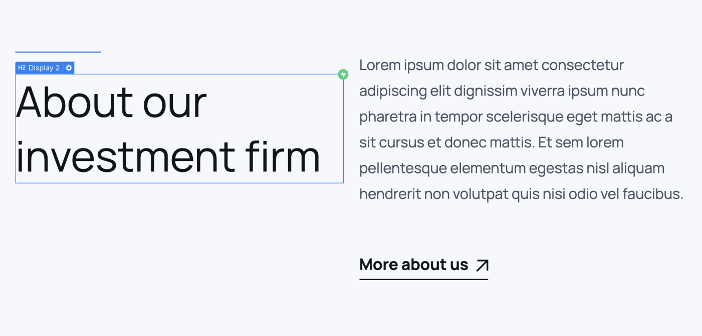 Static Content - Investor X Webflow Template